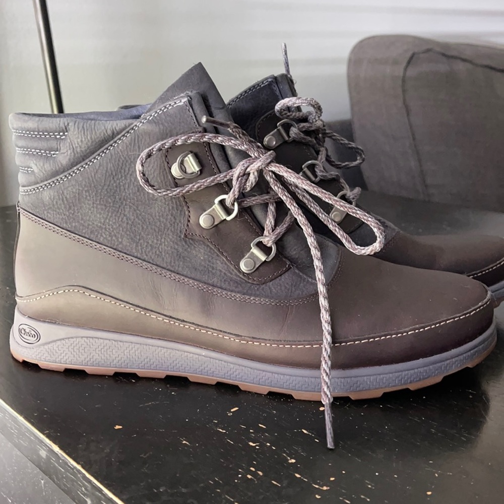 Leather boots